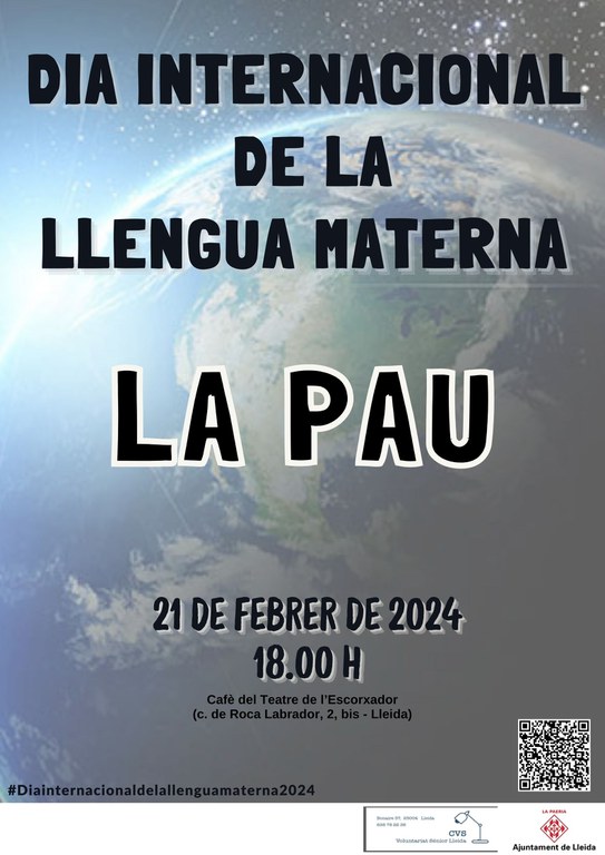 21/02/2024_Cartell_DIA INTERNACIONAL DE LA LLENGUA MATERNA “LA PAU”