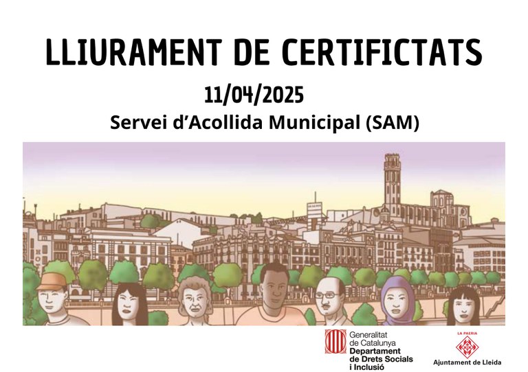 2025 04 11_Cartell_LLIURAMENT DE CERTIFICTATS