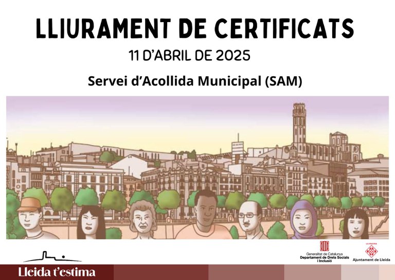 2025 04 11_Cartell_LLIURAMENT DE CERTIFICTATS