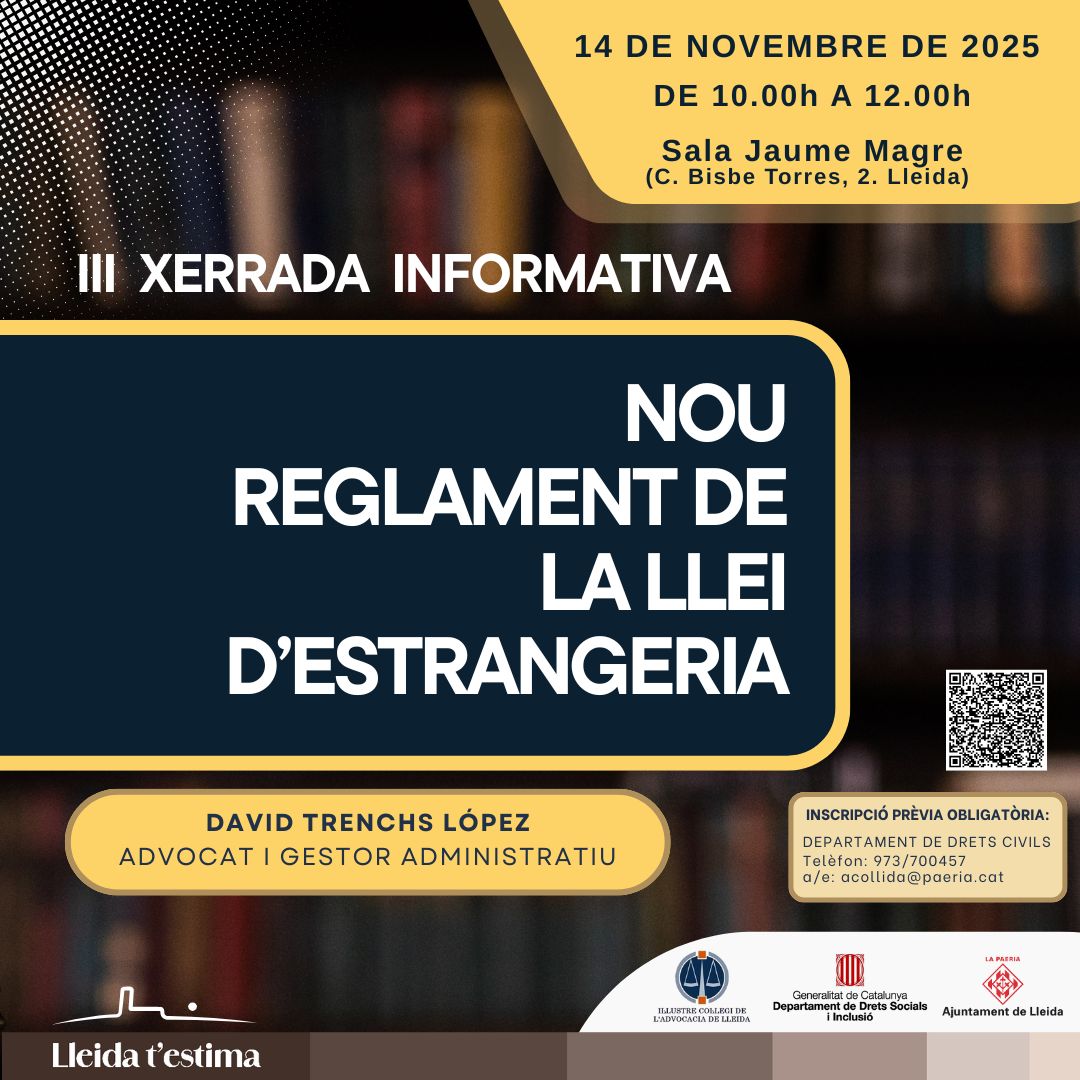 2025 11 14_XXSS_III XERRADA NOU REGLAMENT DE LA LLEI D'ESTRANGERIA