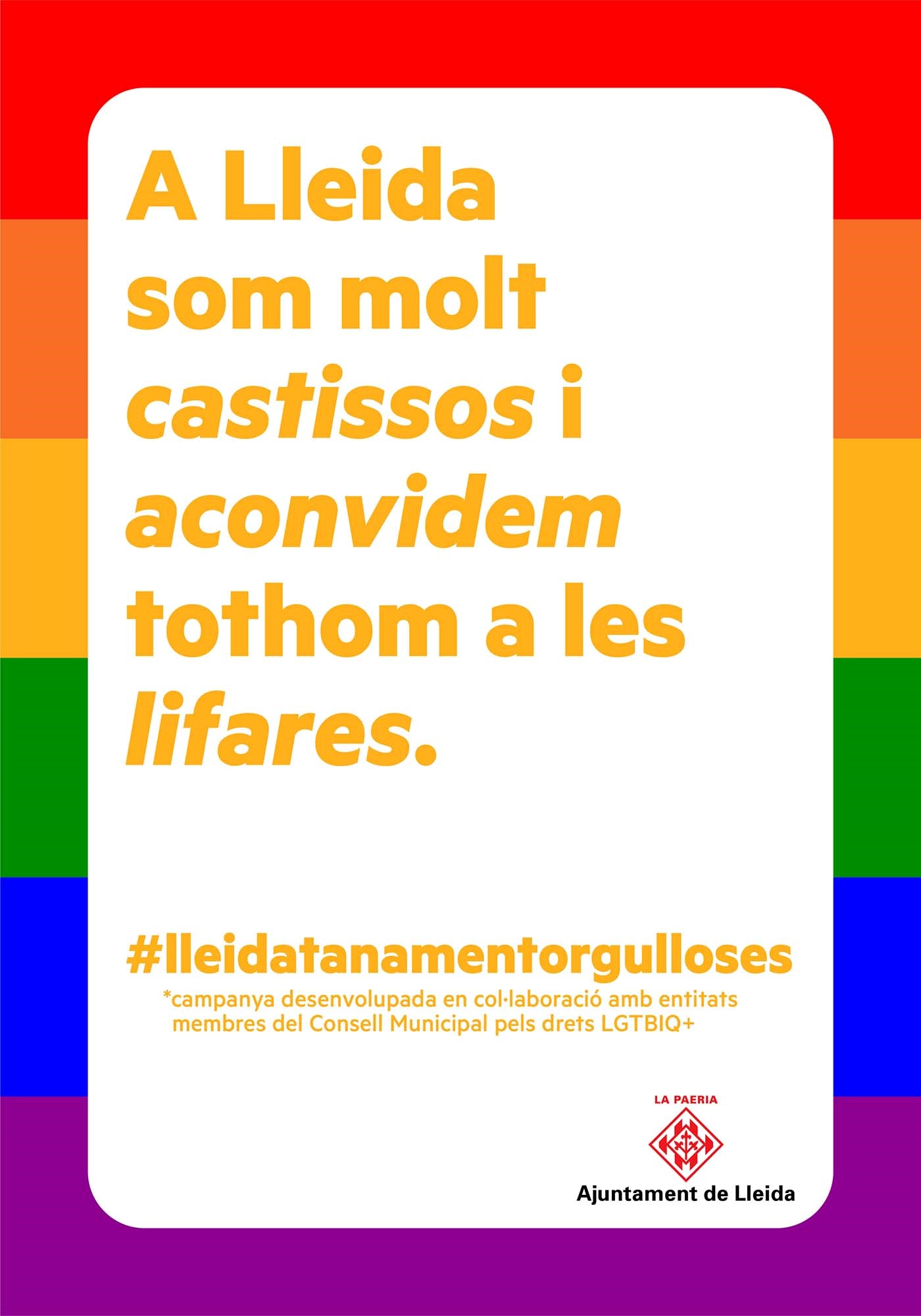 A Lleida som molt castissos i aconvidem tothom a les lifares.