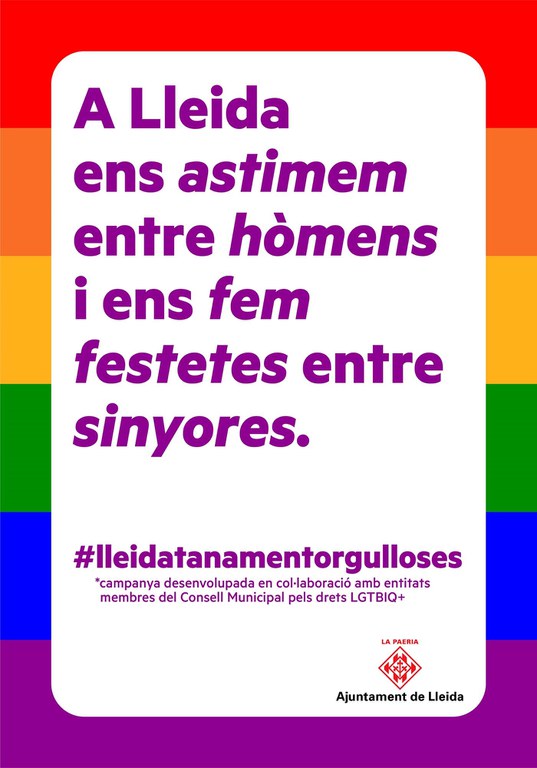 A Lleida ens astimem entre hòmens  i ens fem festetes entre sinyores.