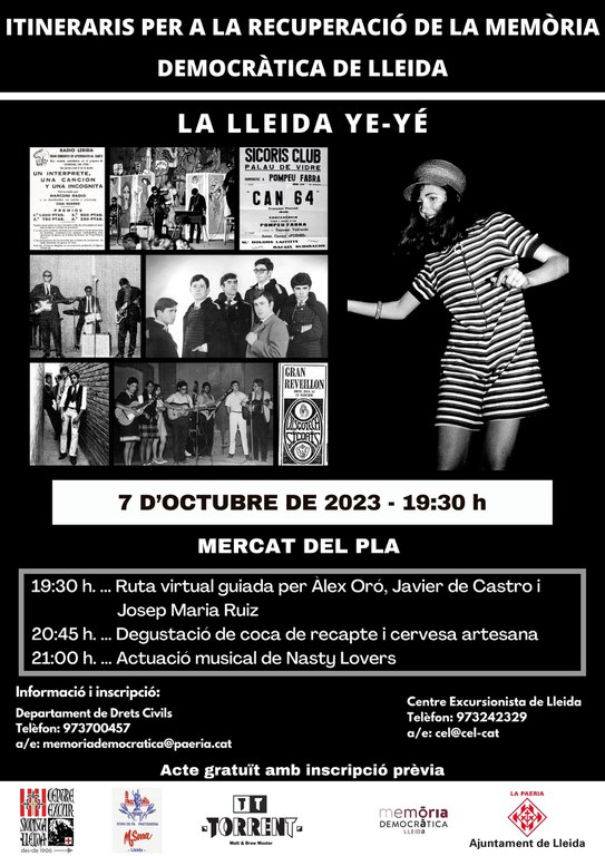 2023 10 07_CARTELL_LA LLEIDA YE-YÉ