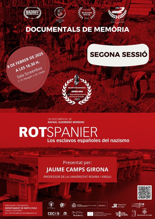 2025 02 08_Cartell_ROTSPANIER, ELS ESCLAUS ESPANYOLS DEL NAZISME (SEGONA SESSIÓ)