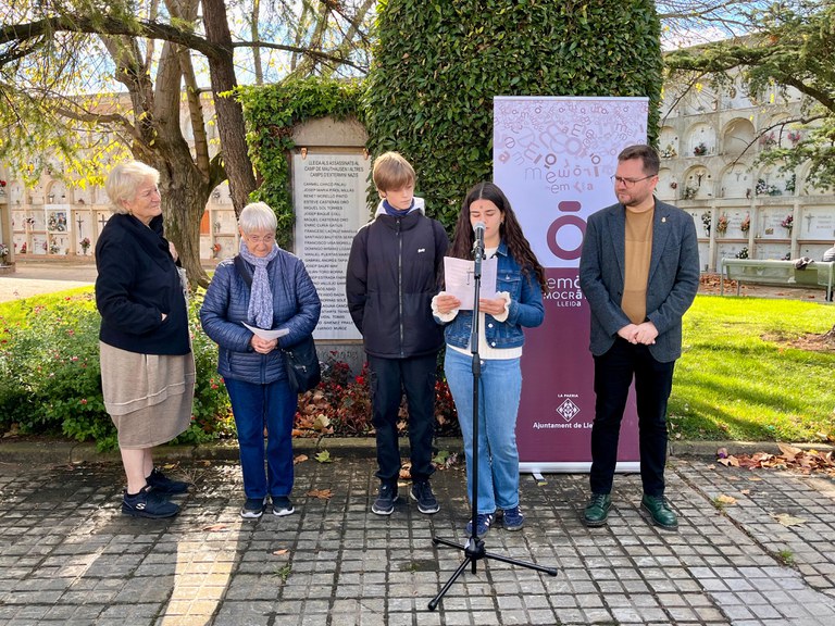 2025 10 26_EL CEMENTIRI DE LLEIDA: UN RECORREGUT PELS ESPAIS DE MEMÒRIA DE LA GUERRA CIVIL I LA REPRESSIÓ FANQUISTA