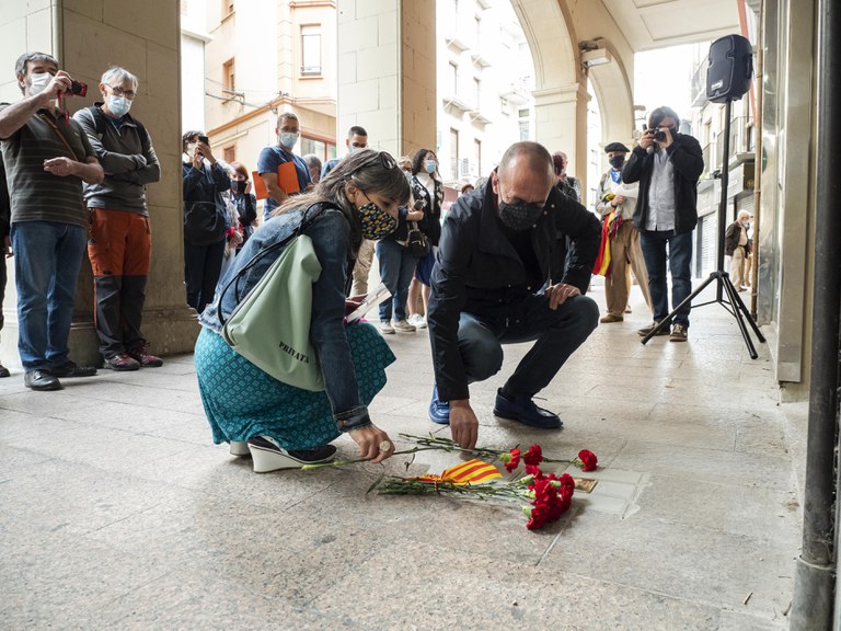 2021 05 22 stolpersteine a la ciutat de Lleida