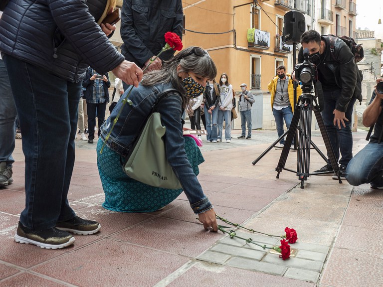 2021 05 22 stolpersteine a la ciutat de Lleida