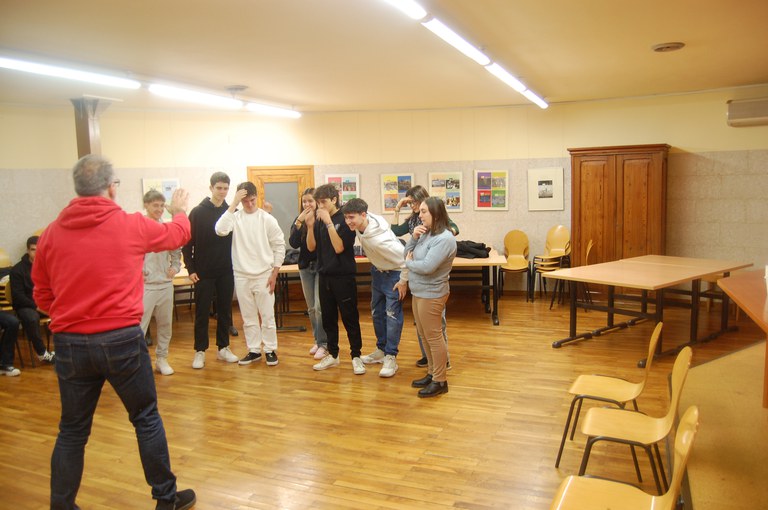 Taller als alumnes participants del viatge a Mauthausen (Maig/2023)