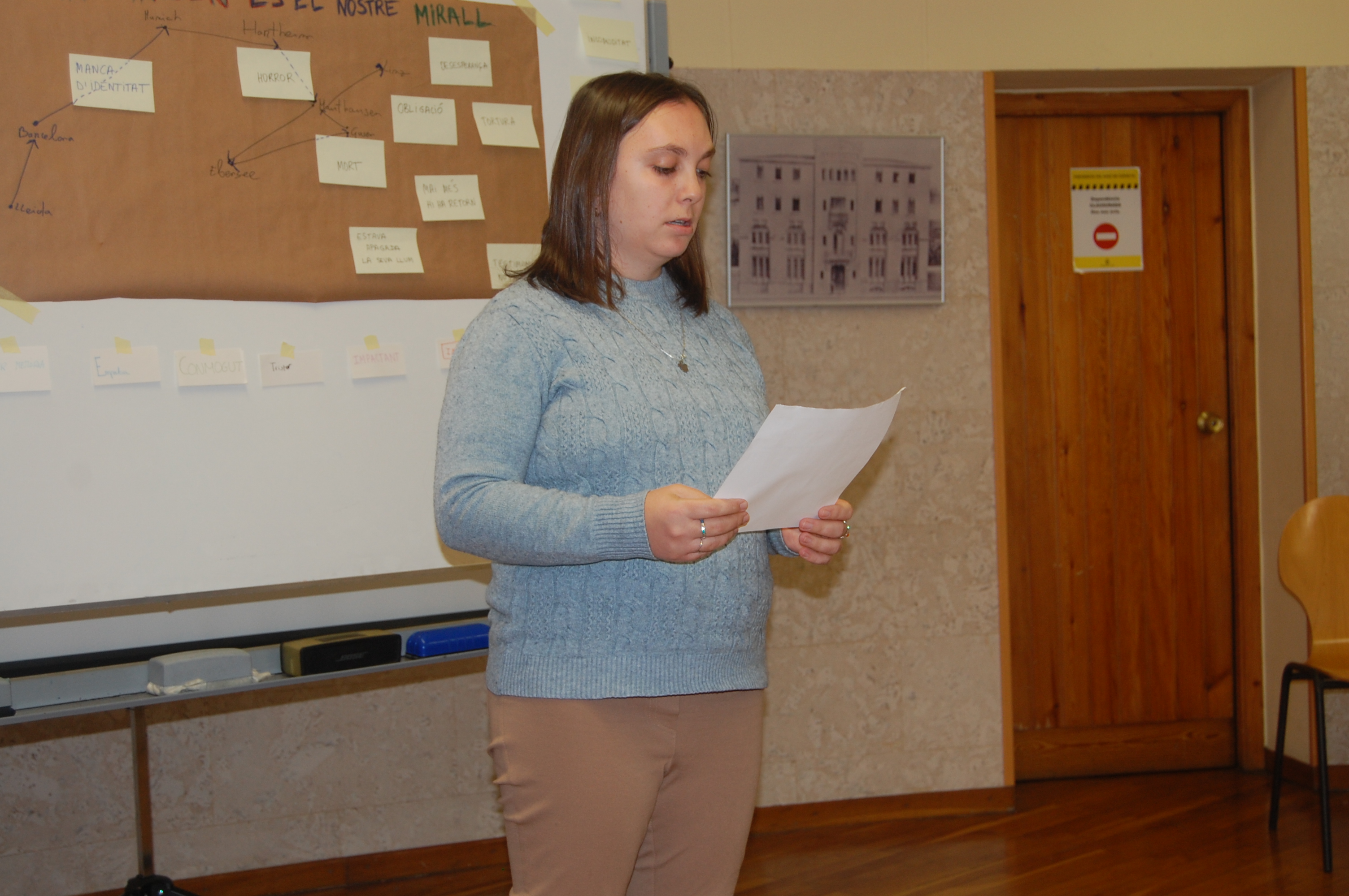 Taller als alumnes participants del viatge a Mauthausen (Maig/2023)