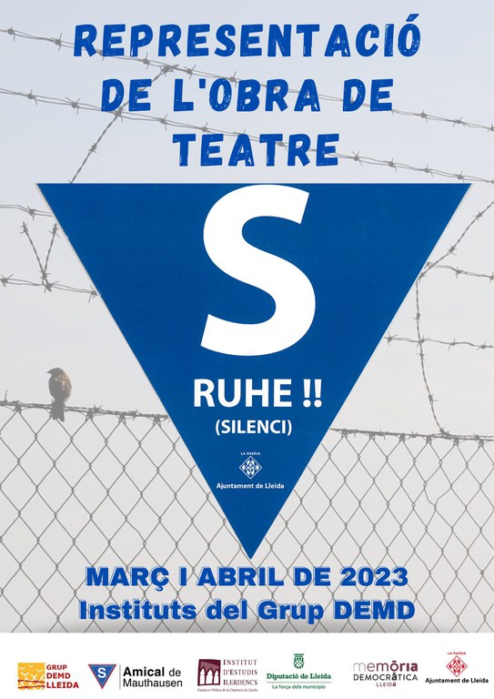 2023 MARÇ I ABRIL_CARTELL_REPRESENTACIÓ DE L’OBRA DE TEATRE: RUHE!