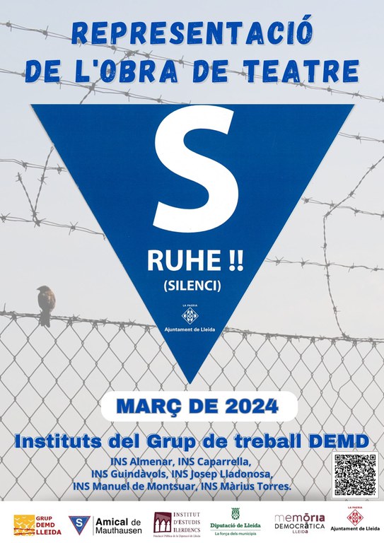 2024 03_cartell_REPRESENTACIÓ DE L'OBRA DE TEATRE: RUHE!