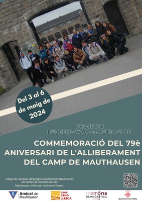 2024 05 03 A 06_Cartell_COMMEMORACIÓ DEL 79è ANIVERSARI DE L'ALLIBERAMENT DEL CAMP DE MAUTHAUSEN