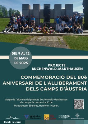 2025 05 09 a 12_cartell_COMMEMORACIÓ DEL 80è ANIVERSARI DE L’ALLIBERAMENT DELS CAMPS D’ÀUSTRIA