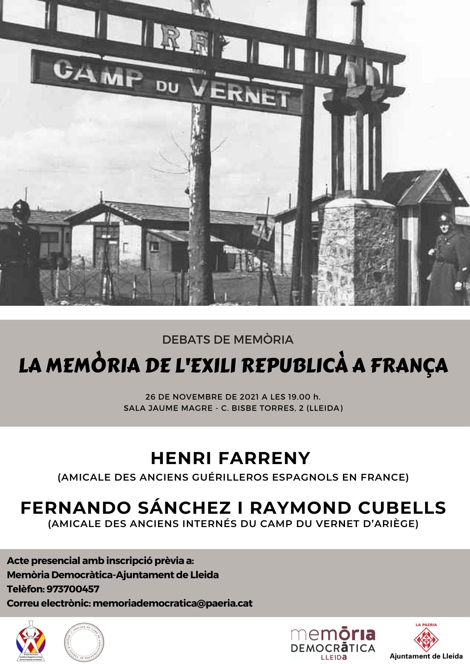 2021 11 26-CARTELL-La memòria de l’exili republicà a França