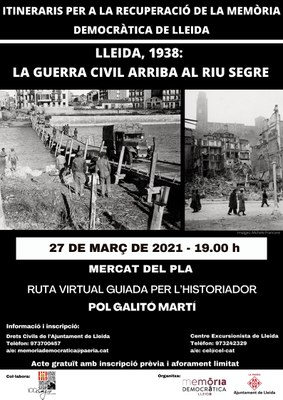 2021 03 27 Cartell_Lleida 1938. La guerra civil arriba al riu segre