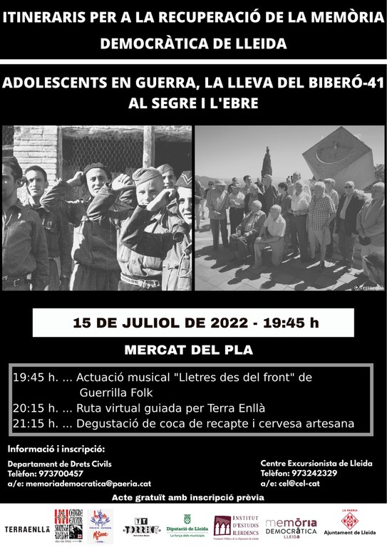 2022 07 15_ CARTELL_Adolescents en guerra, la lleva del biberó-41 al Segre i l’Ebre