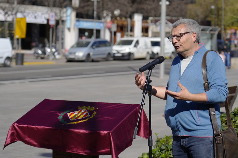 2023 03 25_INAUGURACIÓ DE PLAFONS D’ESPAIS DE MEMÒRIA DE LLEIDA_Foto de Mario Gascón.