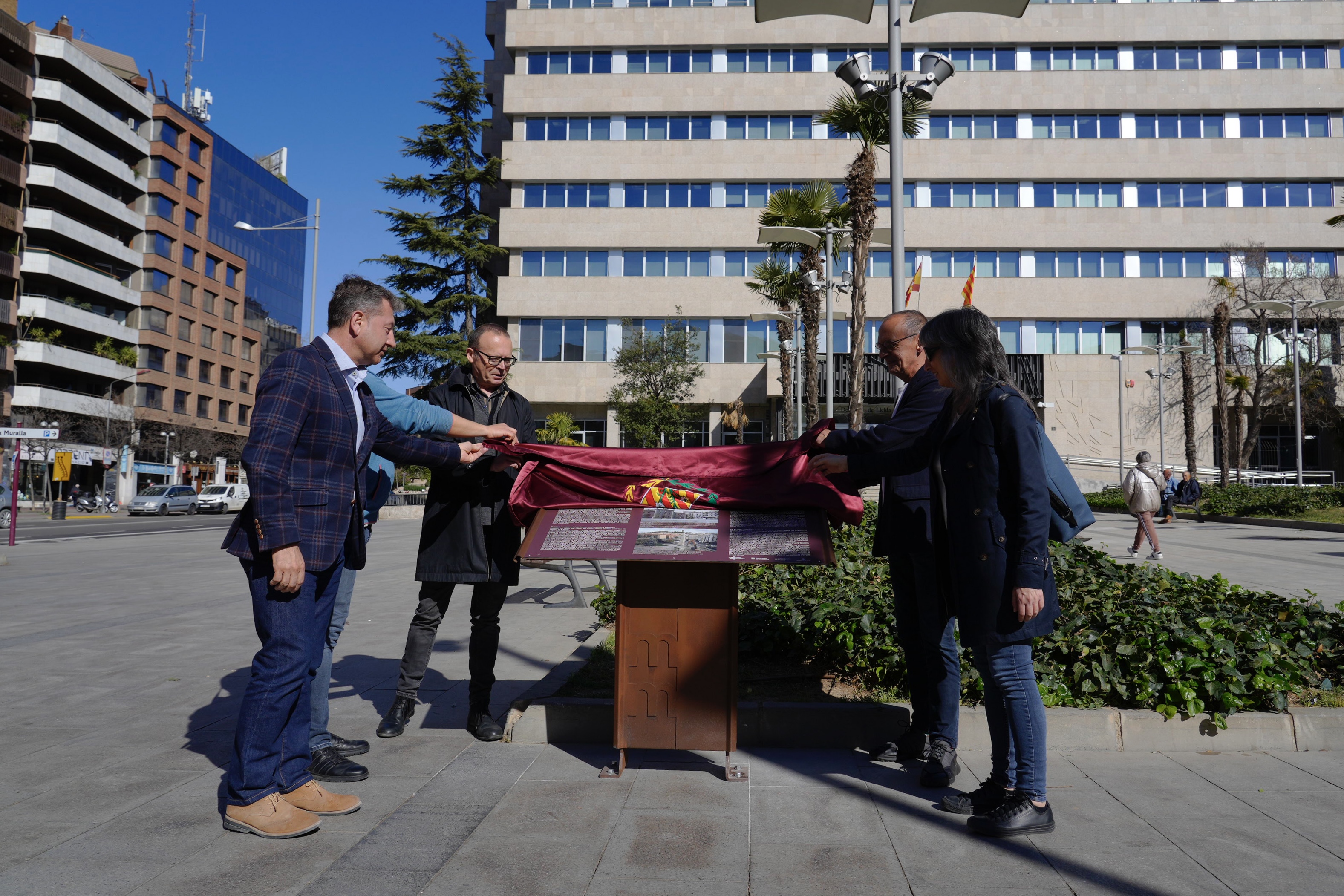 2023 03 25_INAUGURACIÓ DE PLAFONS D’ESPAIS DE MEMÒRIA DE LLEIDA_Foto de Mario Gascón.