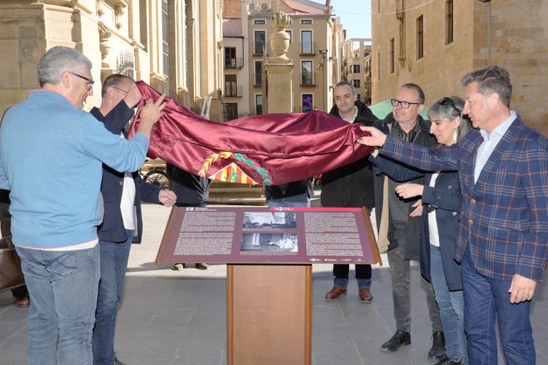 2023 03 25_INAUGURACIÓ DE PLAFONS D’ESPAIS DE MEMÒRIA DE LLEIDA_Foto de Mario Gascón.