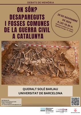 2024 11 20_Cartell_ON SÓN DESAPAREGUTS I FOSSES COMUNES DE LA GUERRA CIVIL A CATALUNYA