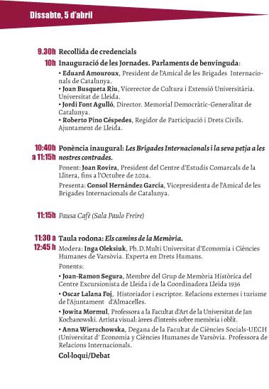 2025 04 5 i 6_JORNADES INTERNACIONALS SOBRE MEMÒRIA DEMOCRÀTICA