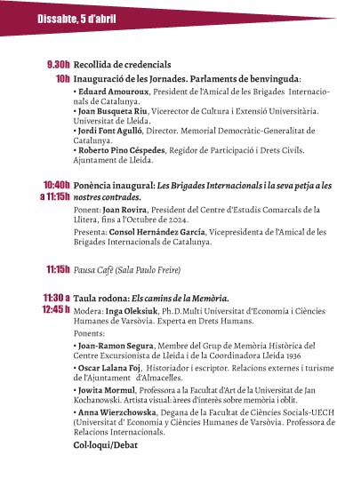 2025 04 5 i 6_JORNADES INTERNACIONALS SOBRE MEMÒRIA DEMOCRÀTICA