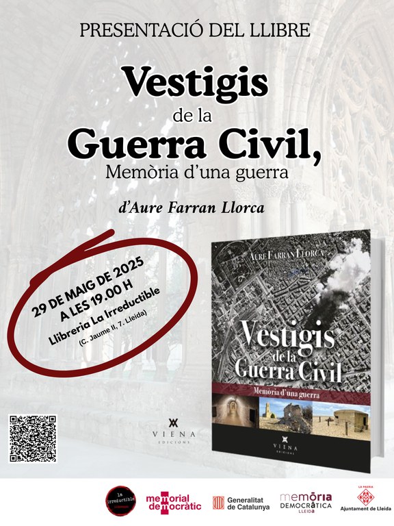 2025 05 29_Cartell_VESTIGIS DE LA GUERRA CIVIL. MEMÒRIA D’UNA GUERRA -PRESENTACIÓ DEL LLIBRE-