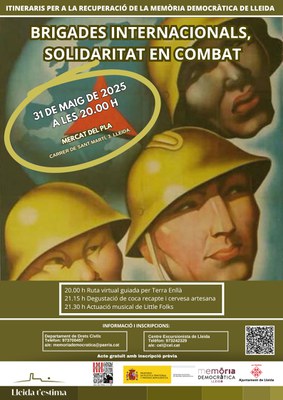 2025 05 31_Cartell_BRIGADES INTERNACIONALS, SOLIDARITAT EN COMBAT