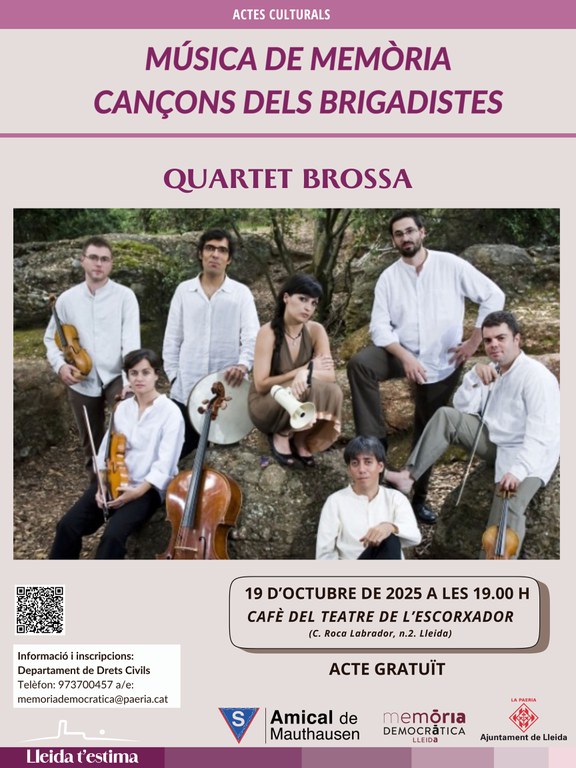 2025 10 19_Cartell_CANÇONS DELS BRIGADISTES