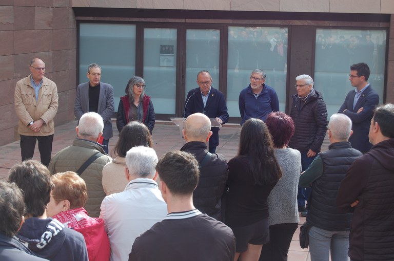 2023 03 18_Col·locació llambordes Stopersteine_Foto: Memòria Democràtica de l'Ajuntament de Lleida.