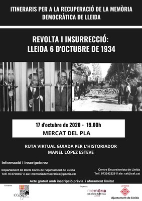 2020 10 17_CARTELL_Itinerari Revolta i insurrecció. Lleida 6 d'octubre de 1934.jpg