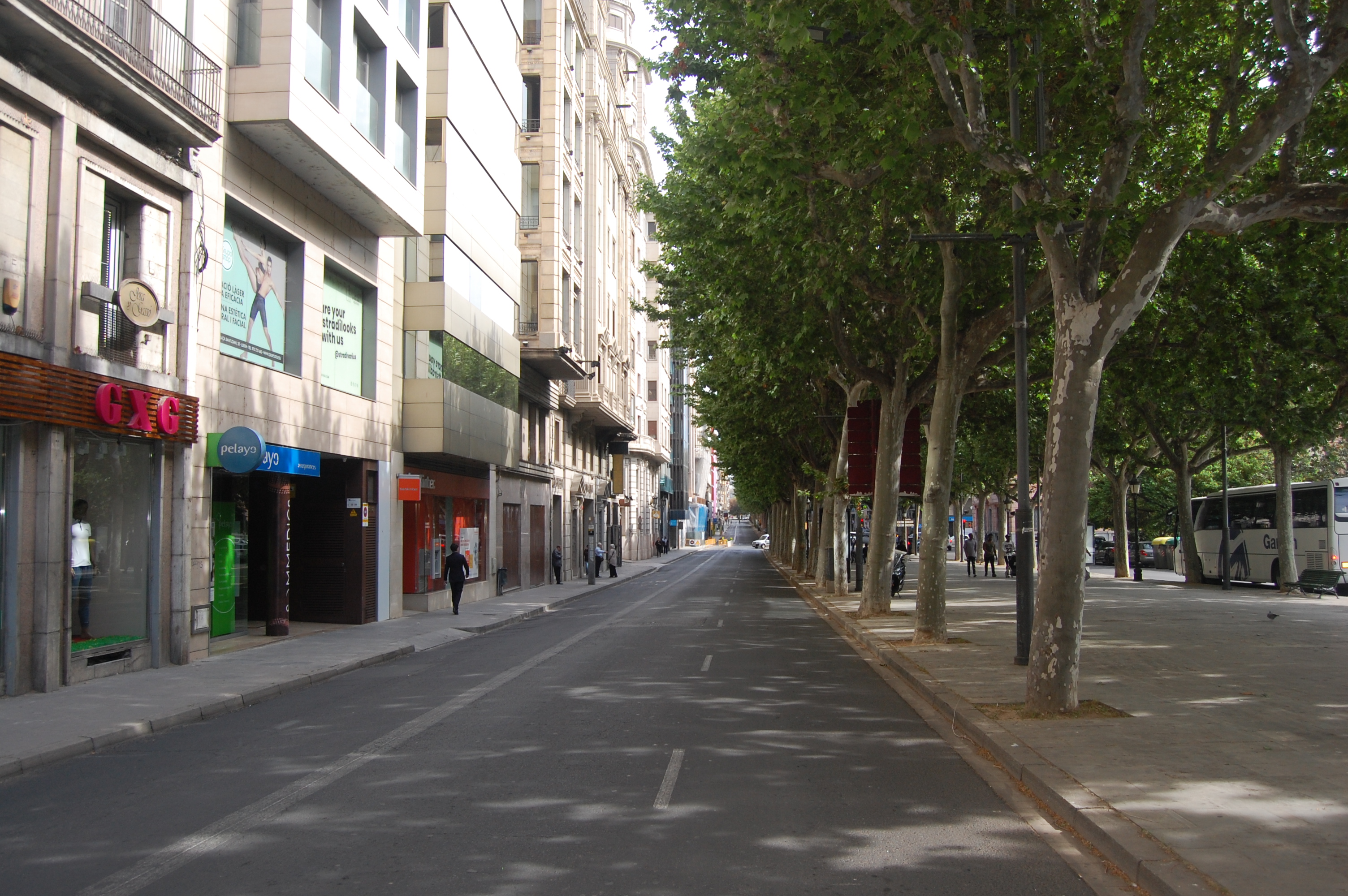 Barricada a la Rambla Ferran