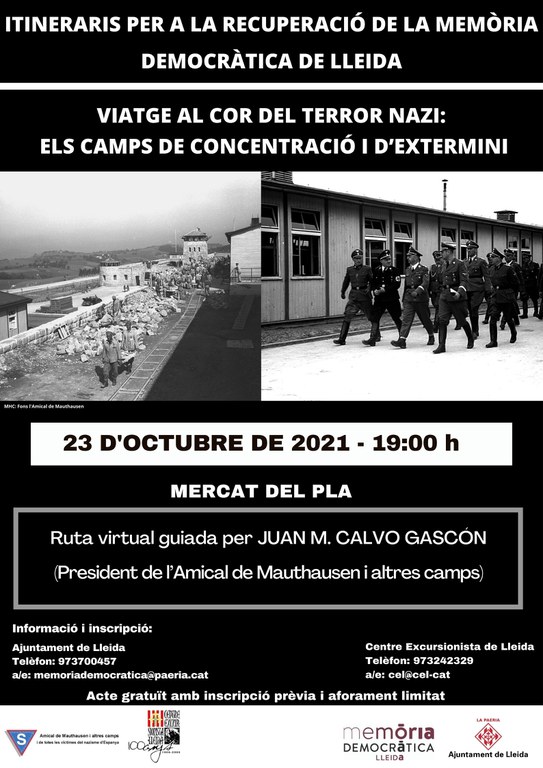 2021 10 23_CARTELL_Itinerari: Viatge al cor del terror nazi: Els camps de concentració i d'extermini