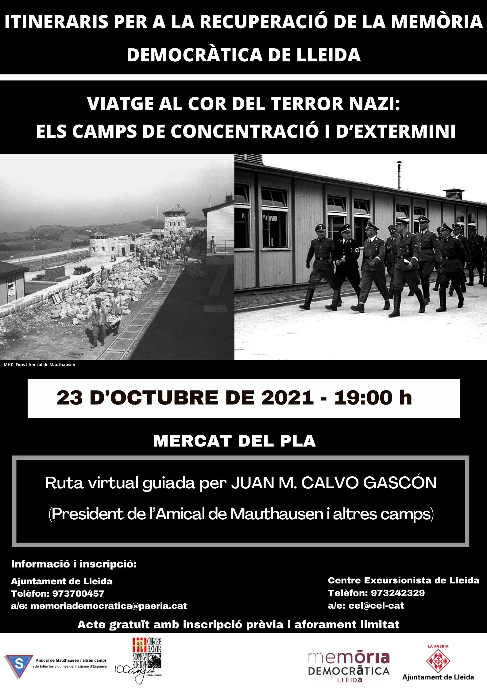 2021 10 23_CARTELL_Itinerari: Viatge al cor del terror nazi: Els camps de concentració i d'extermini