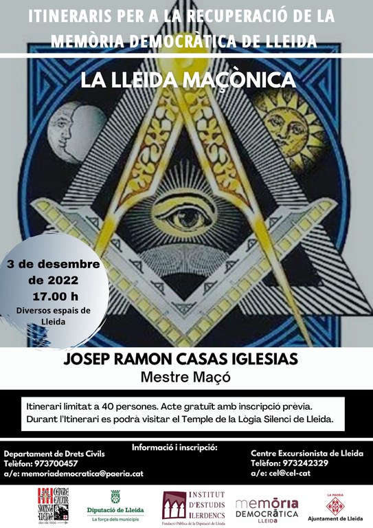 2022 12 03_CARTELL_La Lleida Maçònica (Segon recorregut)