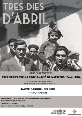 Cartell_La proclamació de la II República a Lleida