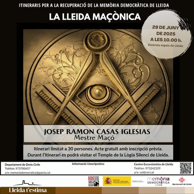 2025 06 29_xxss_ITINERARI: LA LLEIDA MAÇÒNICA