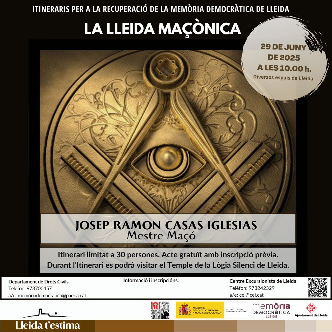 2025 06 29_xxss_ITINERARI: LA LLEIDA MAÇÒNICA